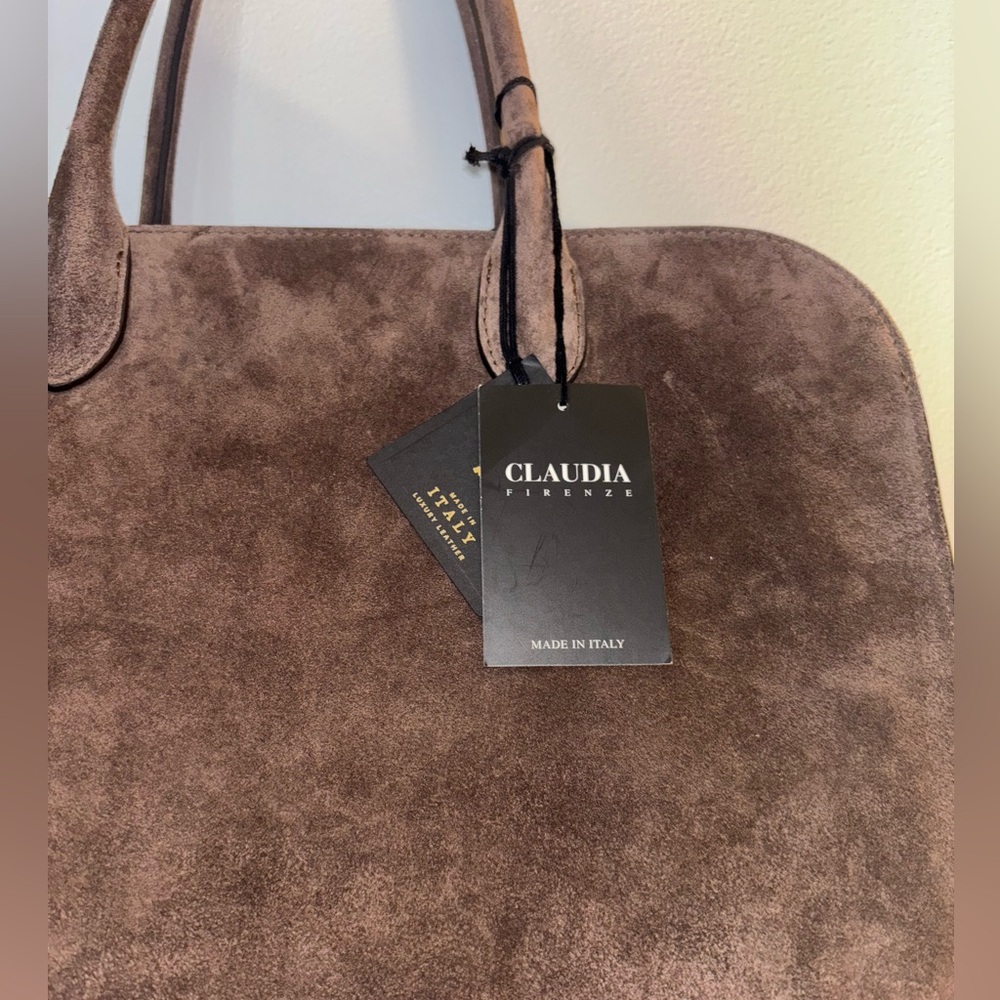 🤎NEW Claudia Firenze Margaux Style Bag In Suede - Picture 2 of 13